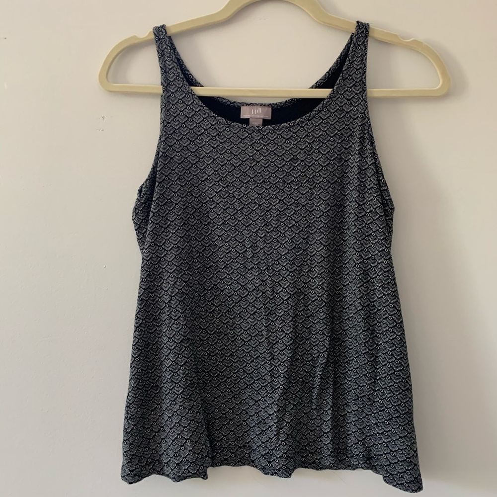Grey Patterned Tank Top
